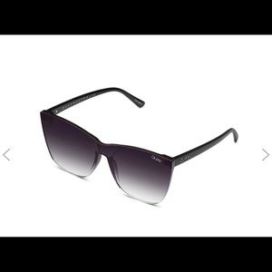 Quay Womens Come Thru black fade Sunglasses